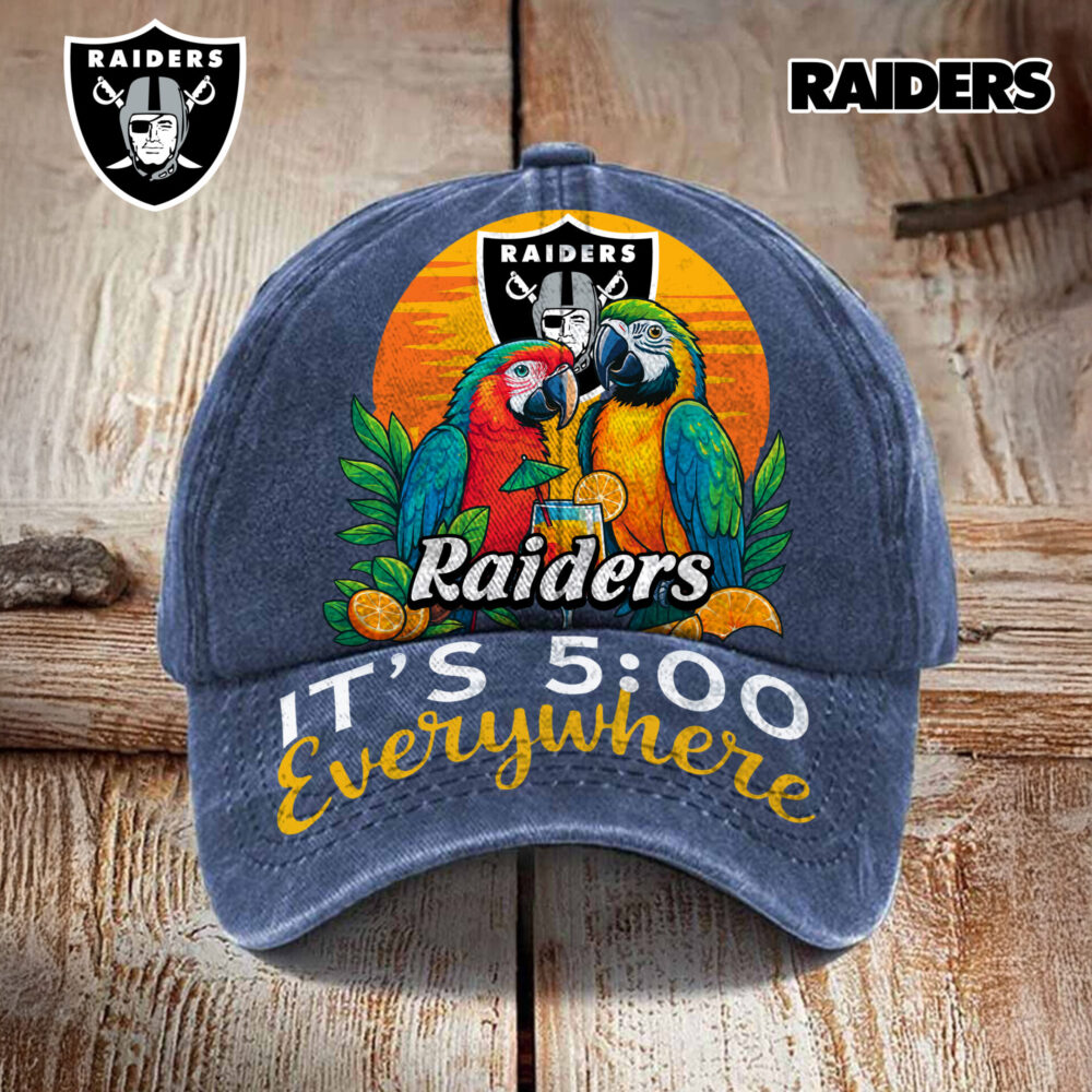 Las Vegas Raiders | Premium NFL Its 5 Oclock Everywhere Cap