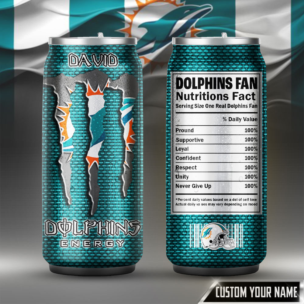 Miami Dolphins | Premium NFL Monster Can Tumbler TD