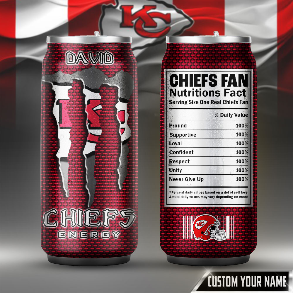 Kansas City Chiefs | Premium NFL Monster Can Tumbler TD