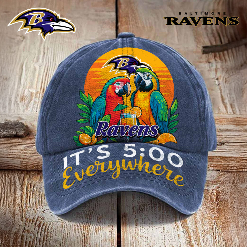 Baltimore Ravens | Premium NFL Its 5 Oclock Everywhere Cap