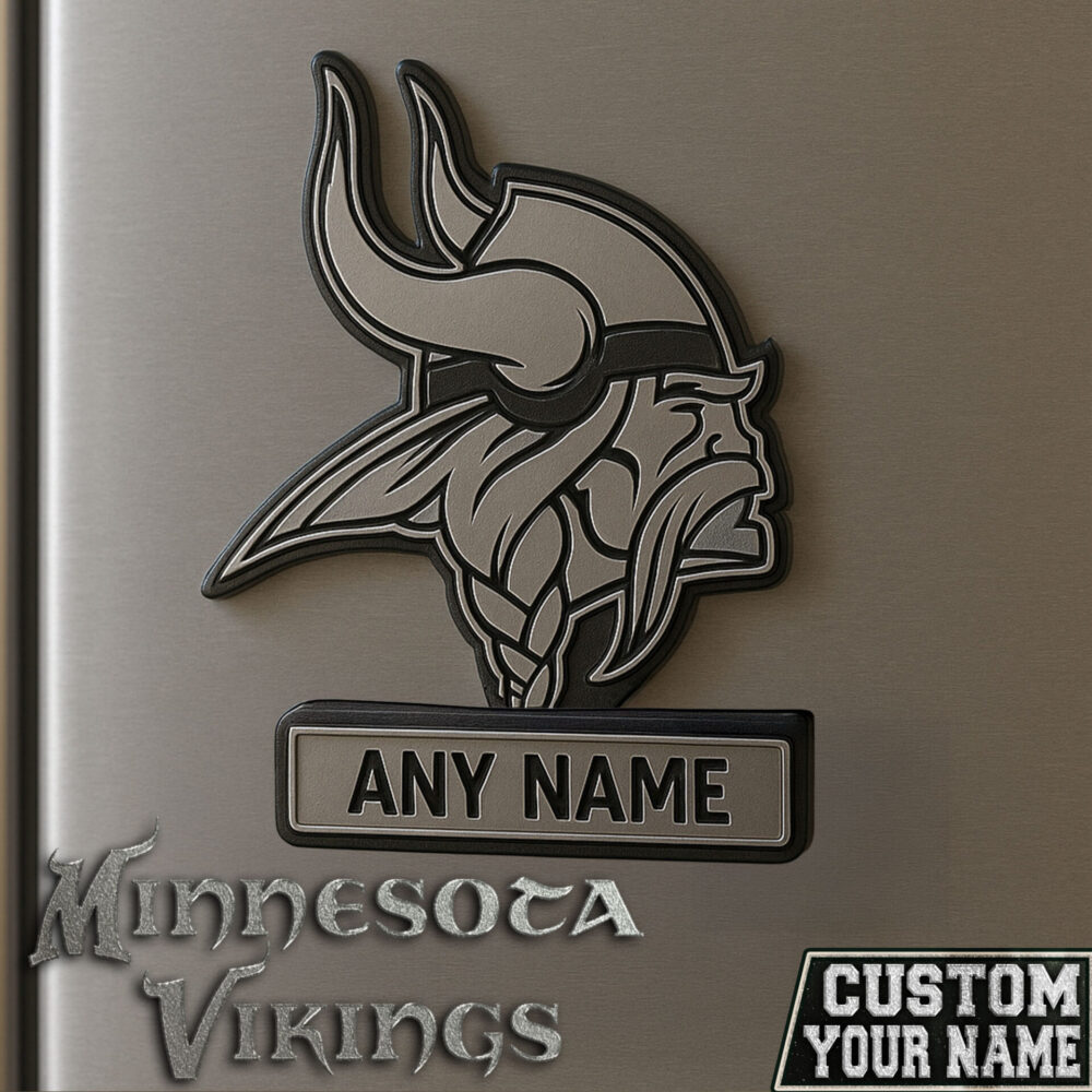 Minnesota Vikings | Premium NFL Fridge Magnet TD - 15cm x 15cm