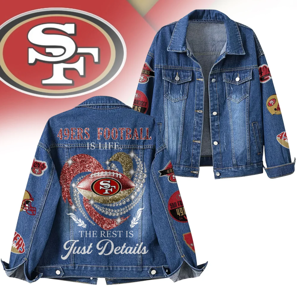 San Francisco 49ers | Premium NFL Football Is Life Denim Jacket TD