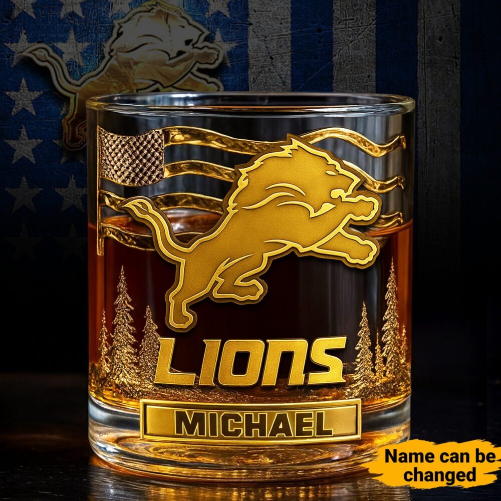 Detroit Lions | NFL Whiskey Glass TD
