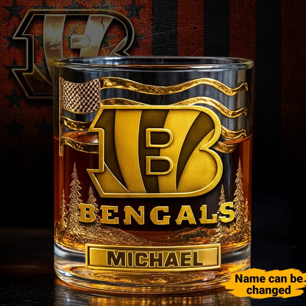 Cincinnati Bengals | NFL Whiskey Glass TD