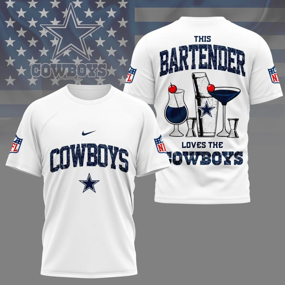 Dallas Cowboys | Premium NFL Bartender Fan 3D Shirt NY