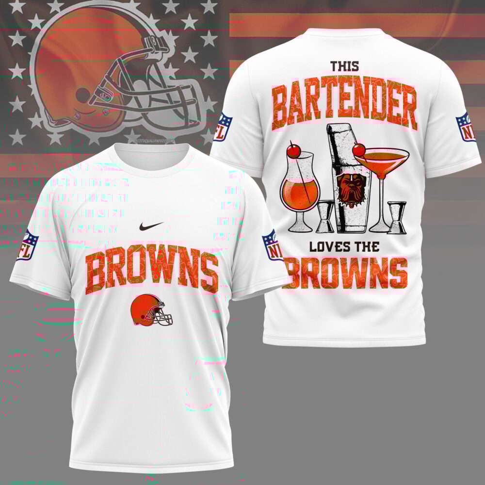 Cleveland Browns | Premium NFL Bartender Fan 3D Shirt NY
