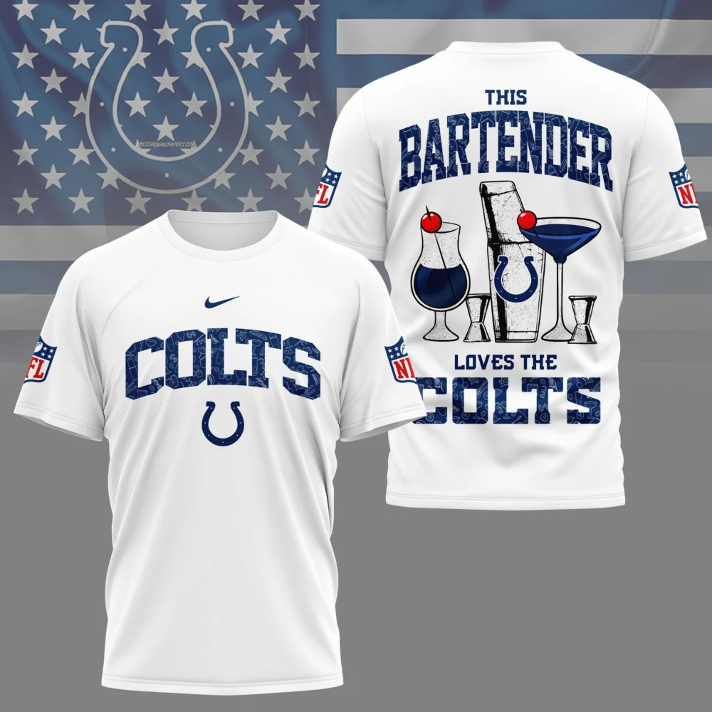 Indianapolis Colts | Premium NFL Bartender Fan 3D Shirt NY