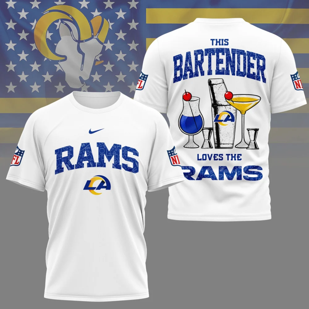 Los Angeles Rams | Premium NFL Bartender Fan 3D Shirt NY
