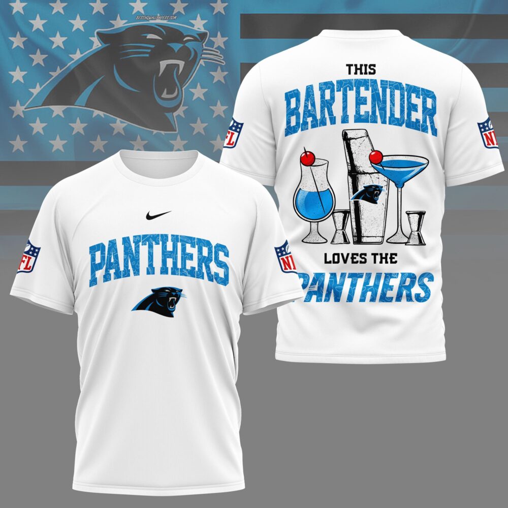 Carolina Panthers | Premium NFL Bartender Fan 3D Shirt NY