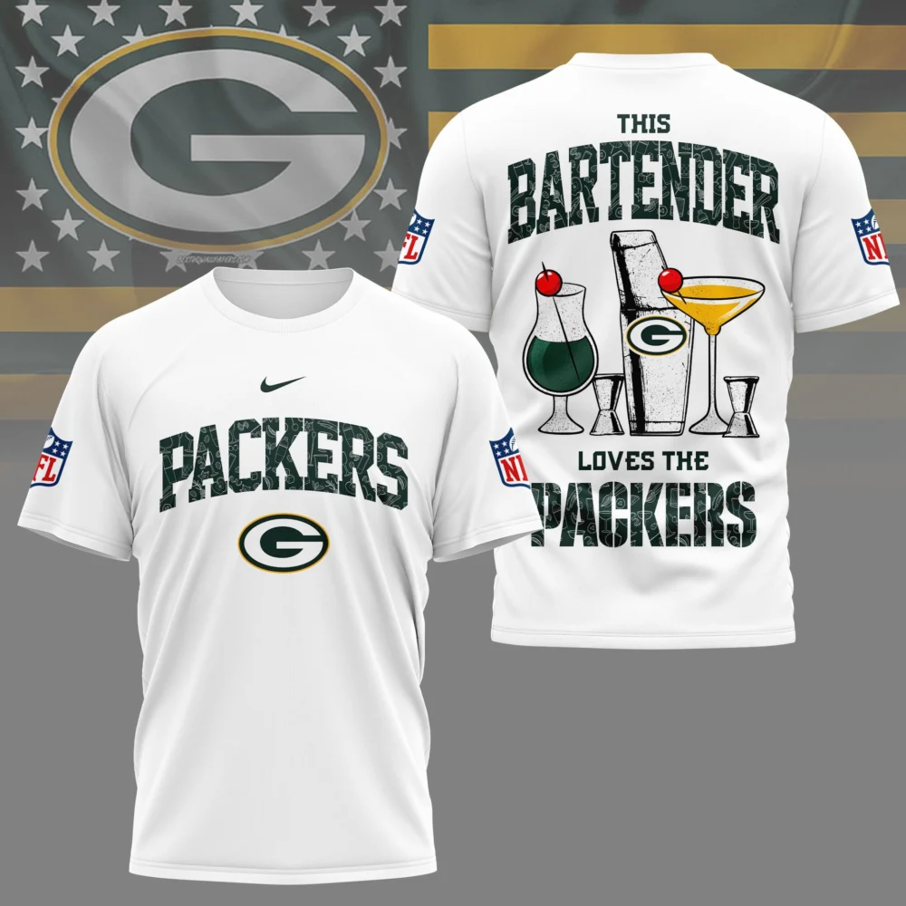 Green Bay Packers | Premium NFL Bartender Fan 3D Shirt NY