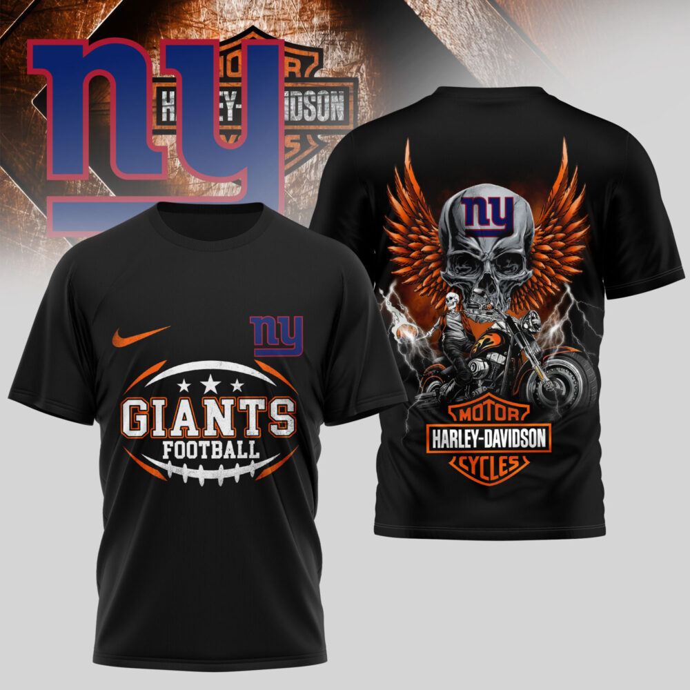 New York Giants | Premium NFL Harley Davidson 3D Shirt TD