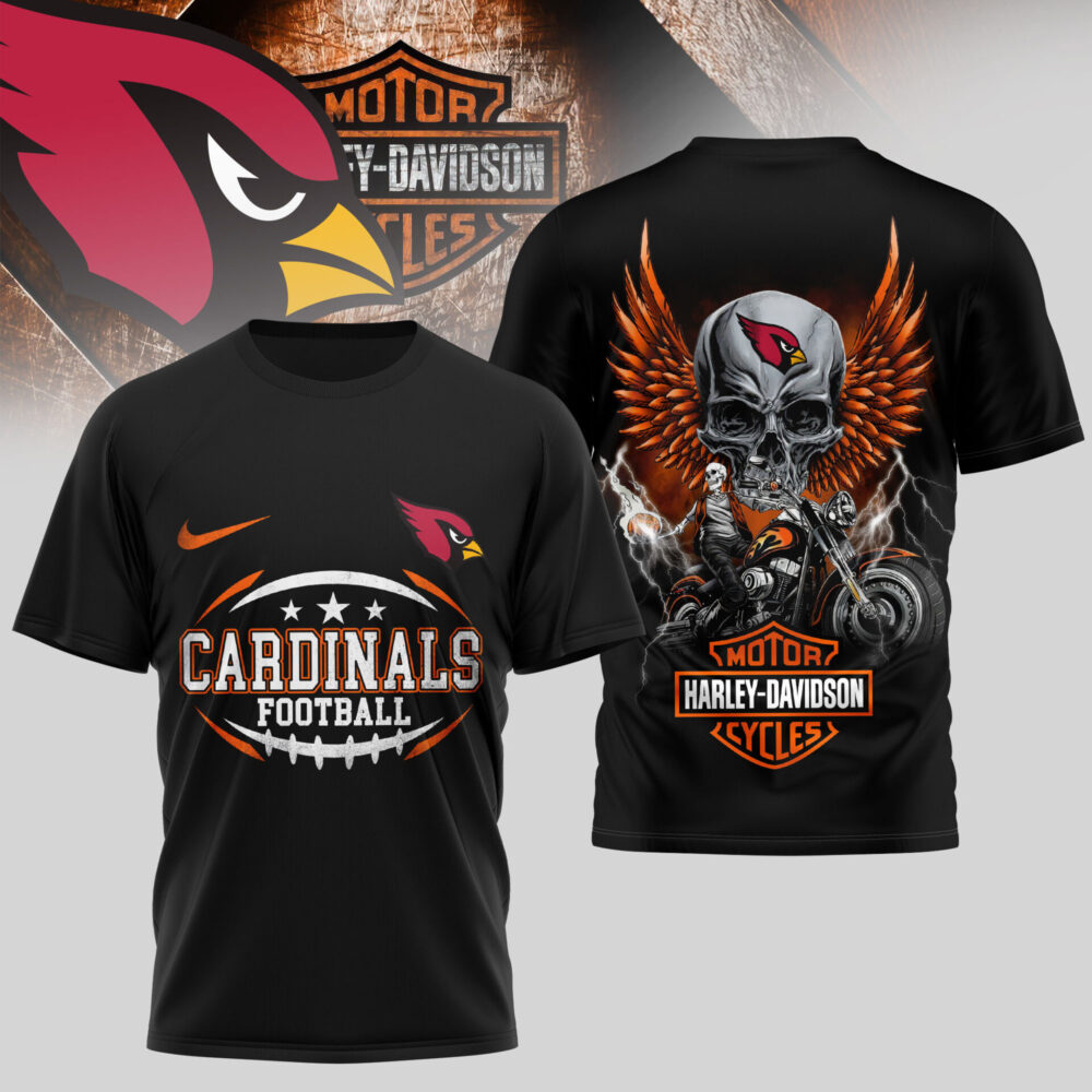 Arizona Cardinals | Premium NFL Harley Davidson 3D Shirt TD