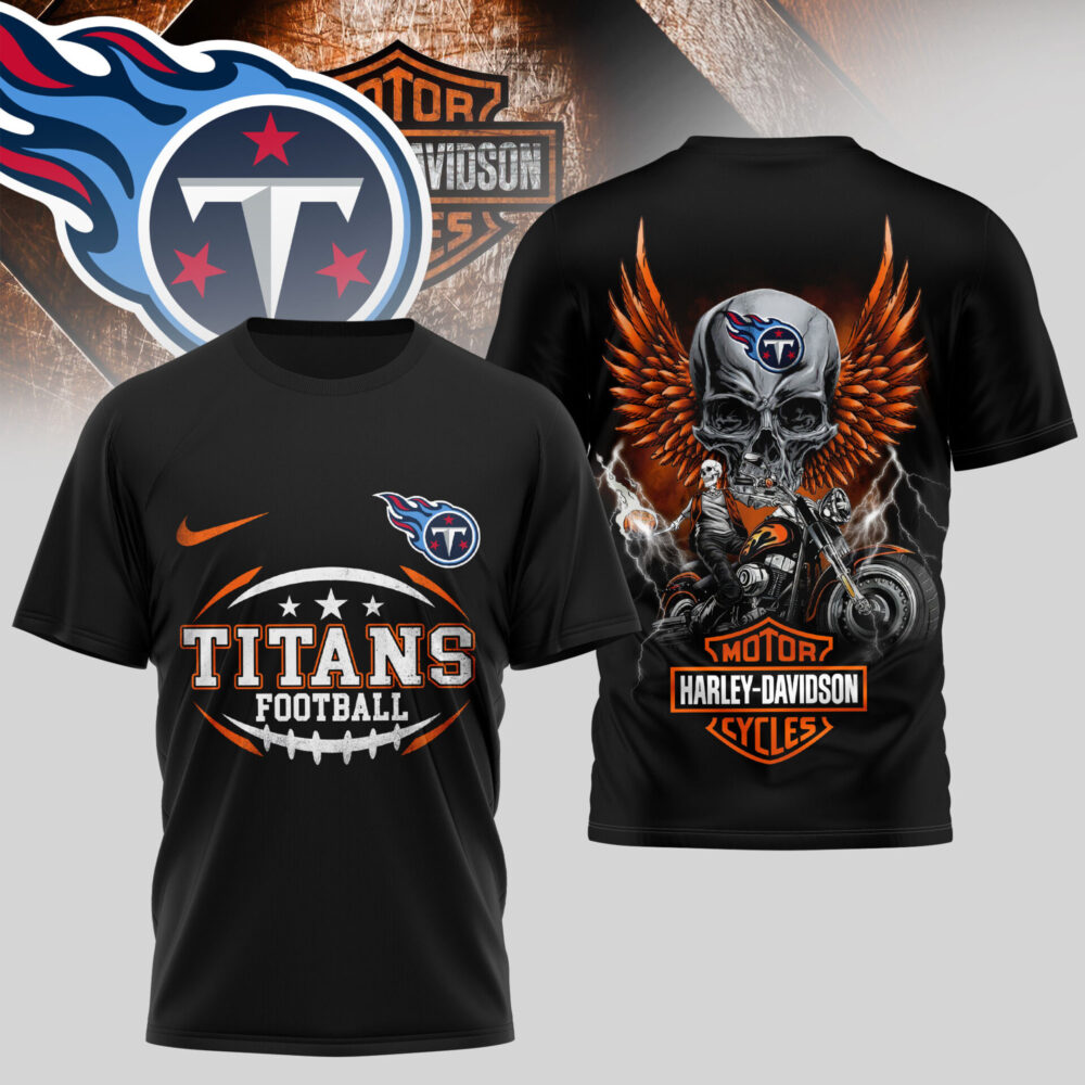 Tennessee Titans | Premium NFL Harley Davidson 3D Shirt TD
