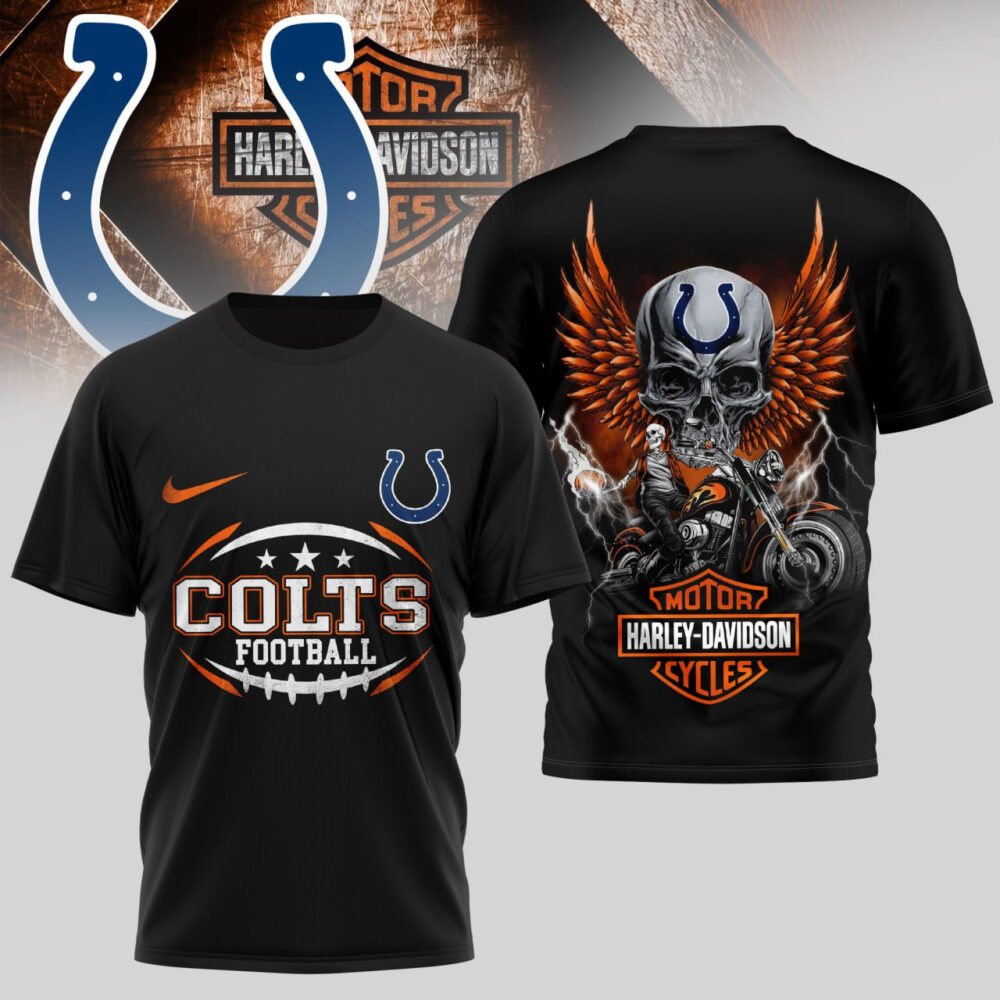 Indianapolis Colts | Premium NFL Harley Davidson 3D Shirt TD