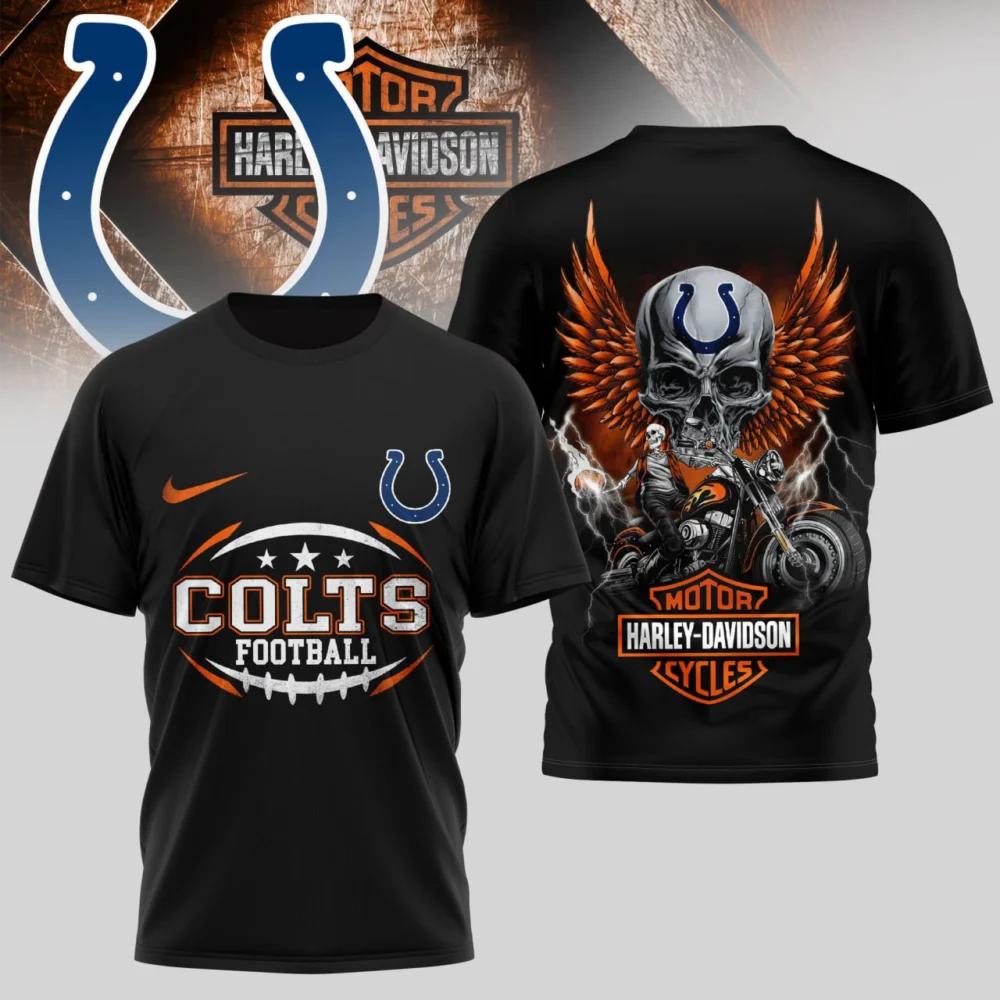 Indianapolis Colts | Premium NFL Harley Davidson 3D Shirt TD