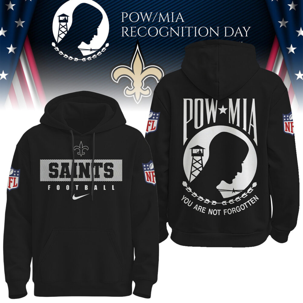 New Orleans Saints | Premium NFL Pow Mia Hoodie TD