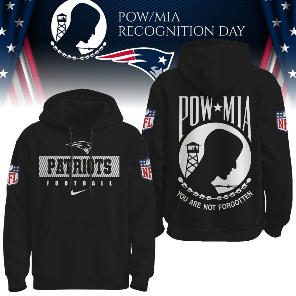 New England Patriots | Premium NFL Pow Mia Hoodie TD