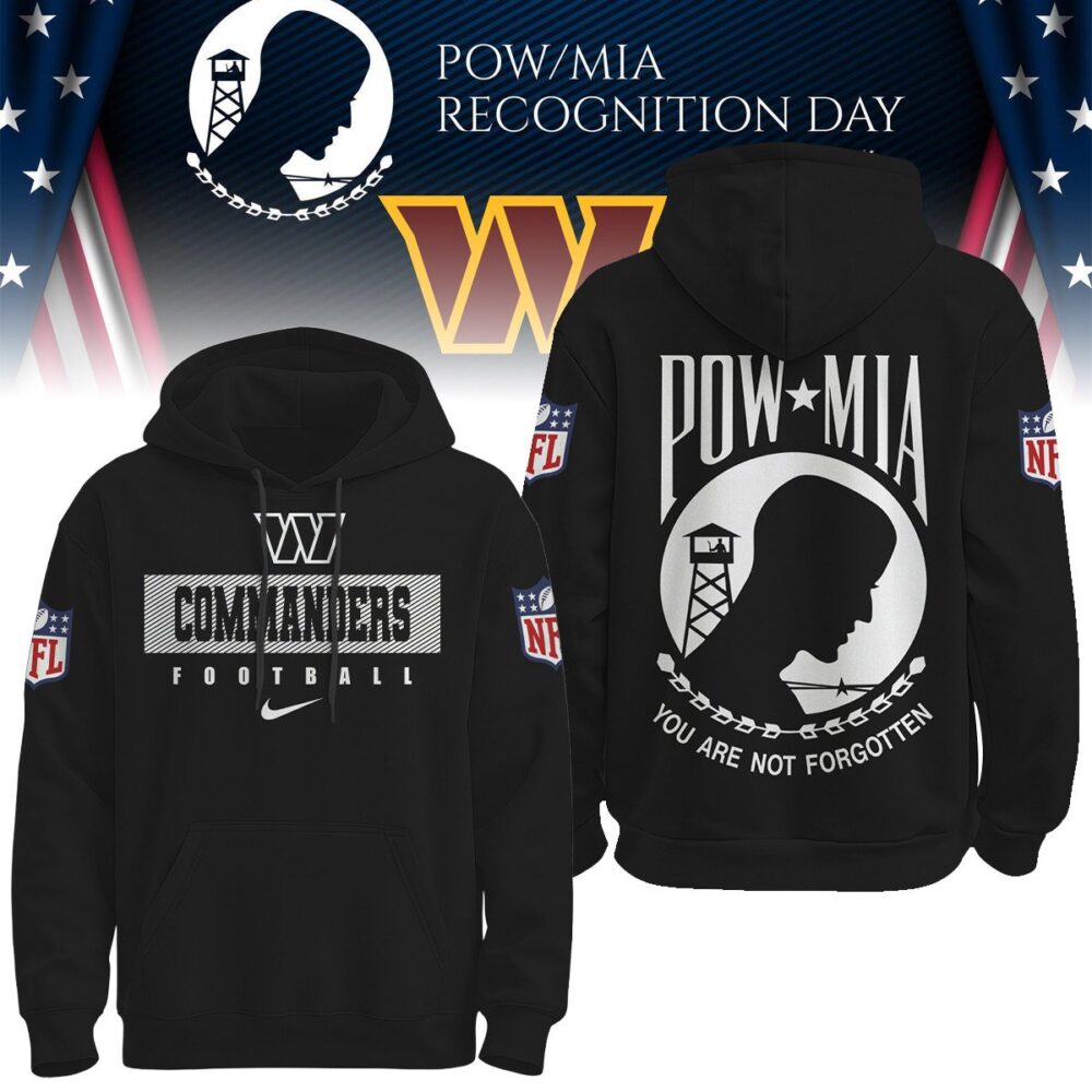 Washington Commanders | Premium NFL Pow Mia Hoodie TD