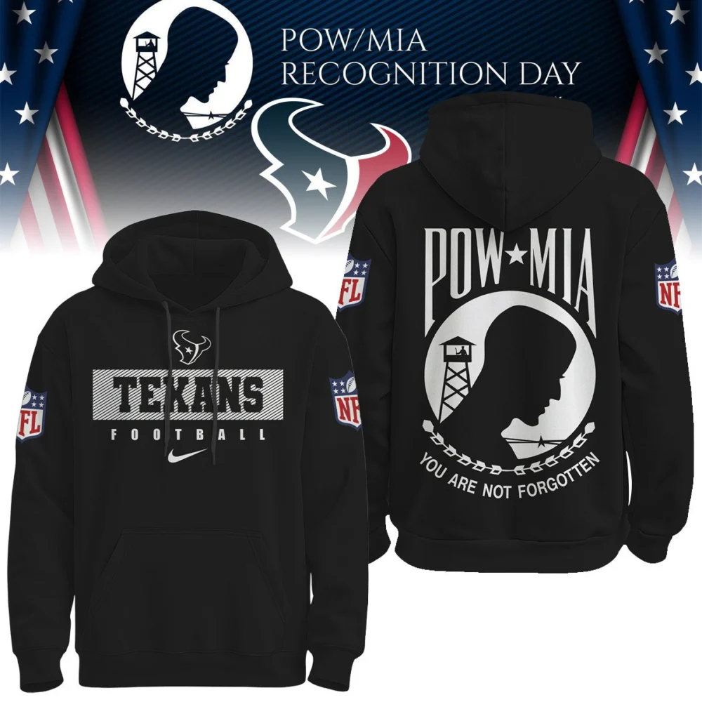 Houston Texans | Premium NFL Pow Mia Hoodie TD