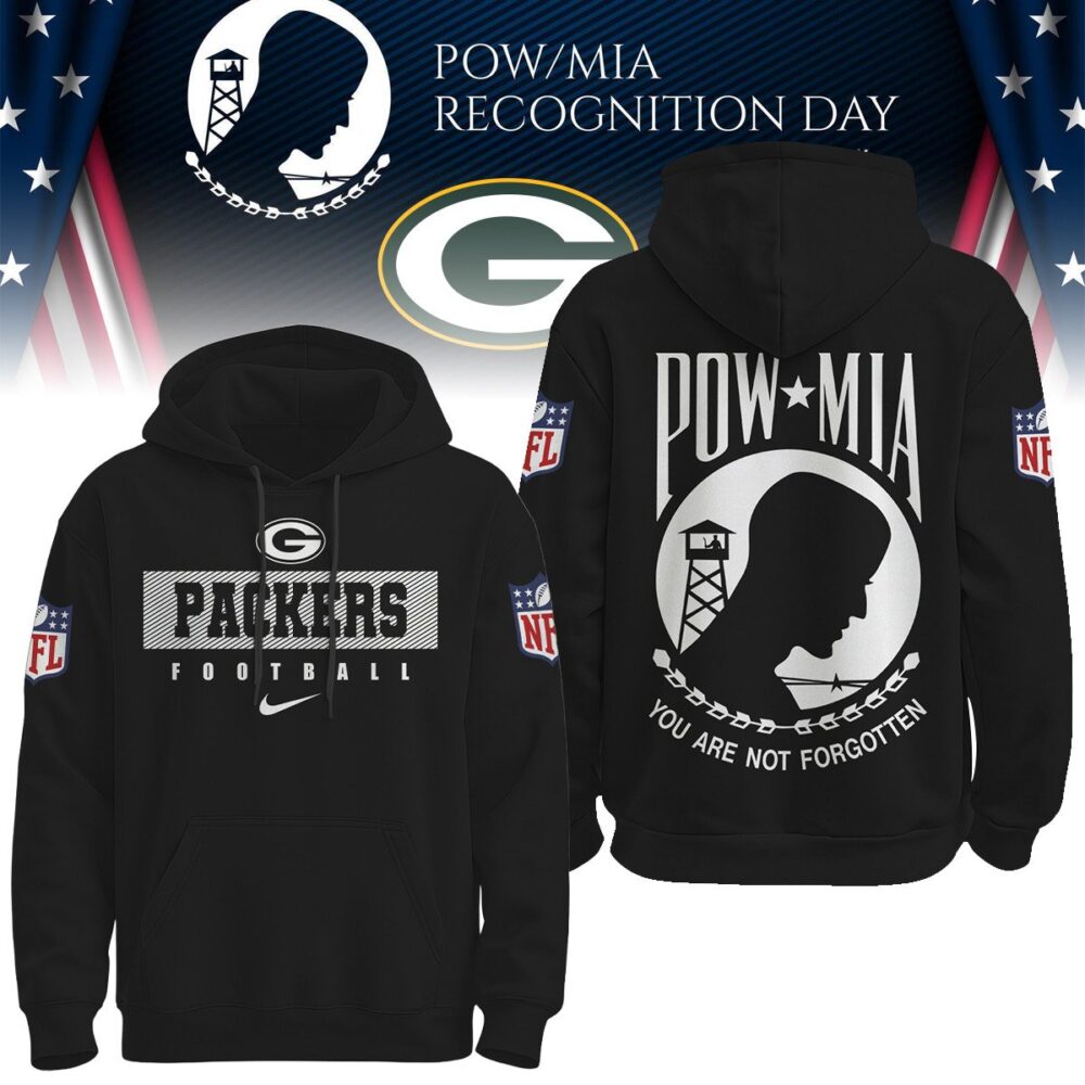 Green Bay Packers | Premium NFL Pow Mia Hoodie TD