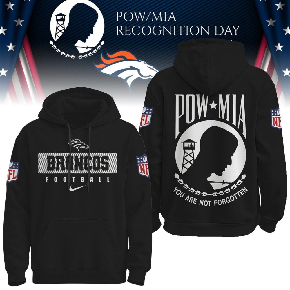 Denver Broncos | Premium NFL Pow Mia Hoodie TD