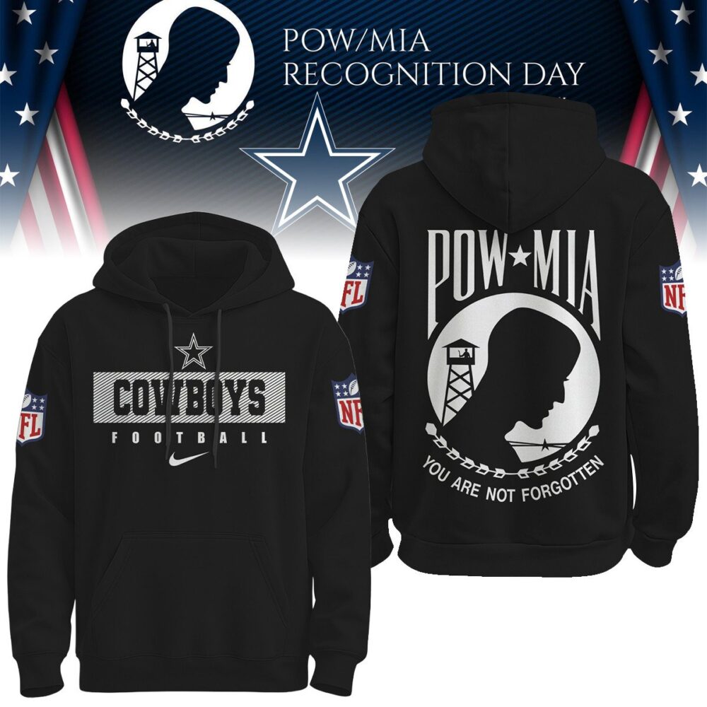 Dallas Cowboys | Premium NFL Pow Mia Hoodie TD - Hoodie, 4XL