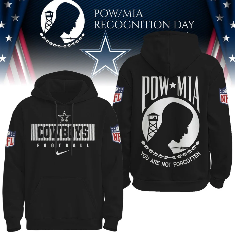 Dallas Cowboys | Premium NFL Pow Mia Hoodie TD