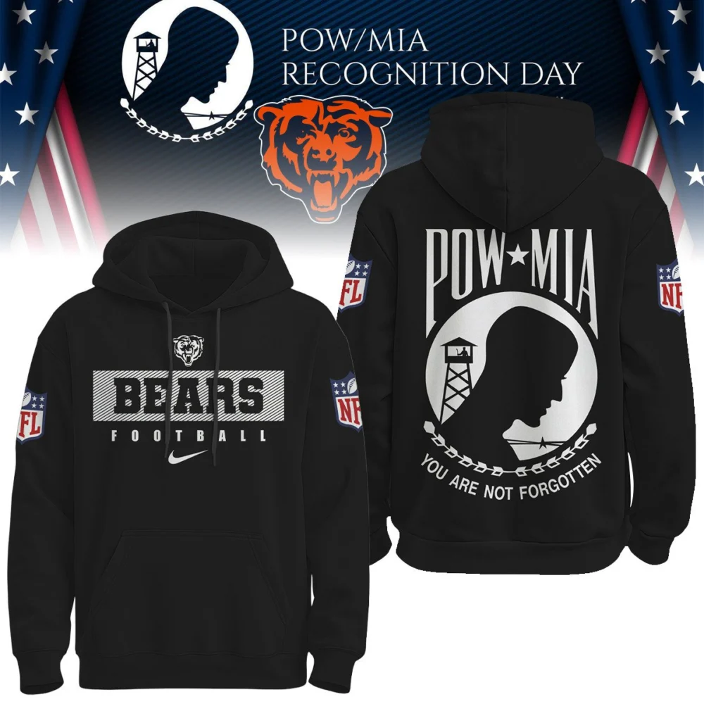Chicago Bears | Premium NFL Pow Mia Hoodie TD