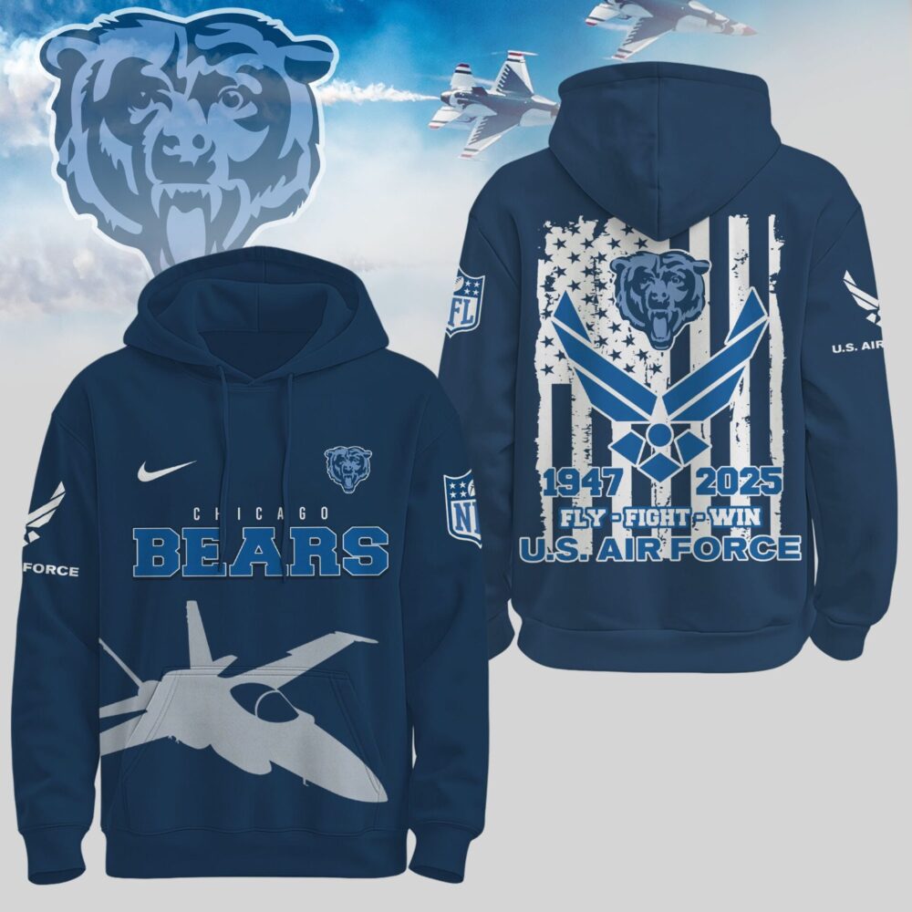 Chicago Bears | Premium NFL U.S. Air Force 78th Anniversary Hoodie TD