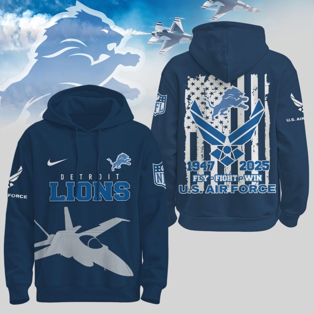 Detroit Lions | Premium NFL U.S. Air Force 78th Anniversary Hoodie TD
