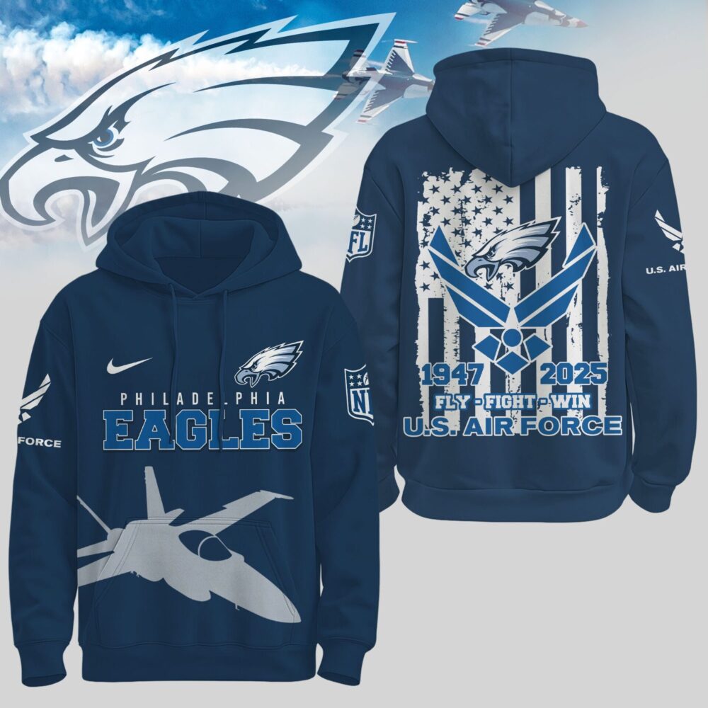 Philadelphia Eagles | Premium NFL U.S. Air Force 78th Anniversary Hoodie TD