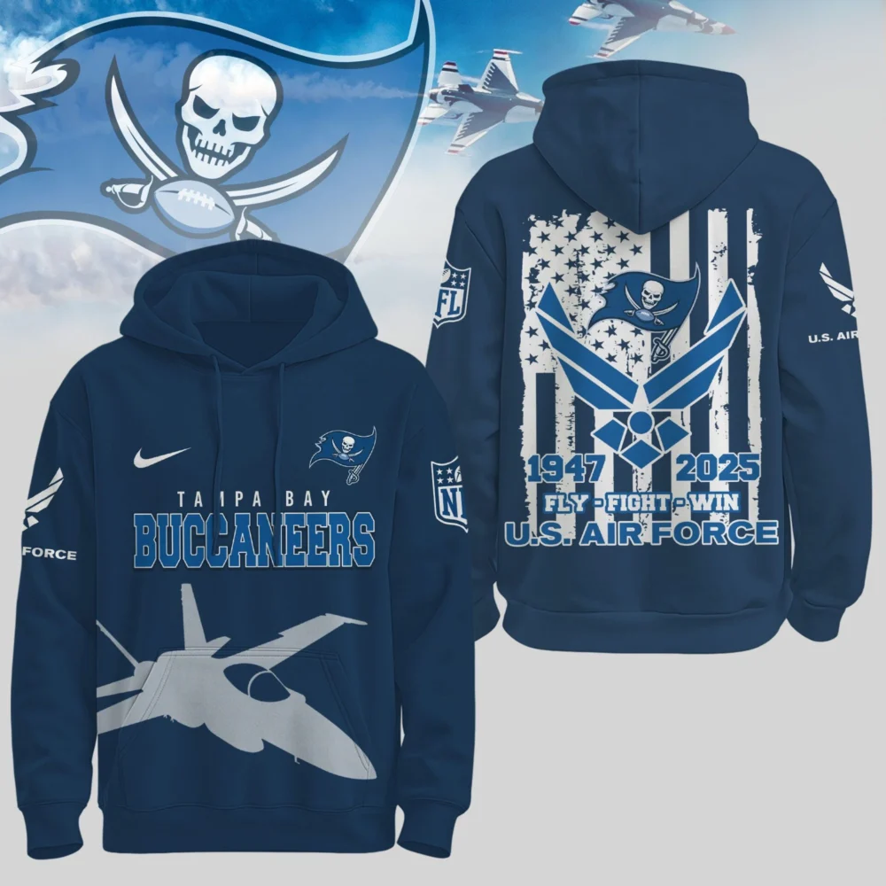 Tampa Bay Buccaneers | Premium NFL U.S. Air Force 78th Anniversary Hoodie TD