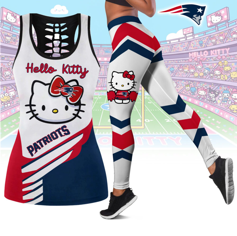 New England Patriots | Premium NFL Hello Kitty Combo Leggings And Tanktop TD