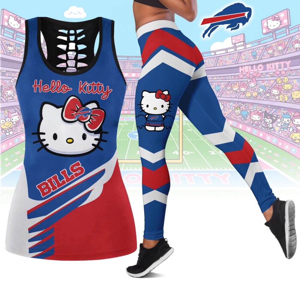 Buffalo Bills | Premium NFL Hello Kitty Combo Leggings And Tanktop TD