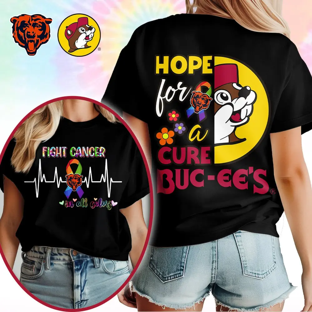 Chicago Bears | Premium NFL Bucee Cancer Awareness Woman Shirt