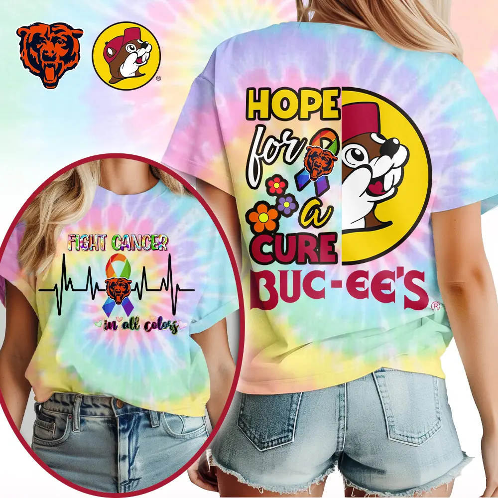 Chicago Bears | Premium NFL Bucee Cancer Awareness Woman Shirt