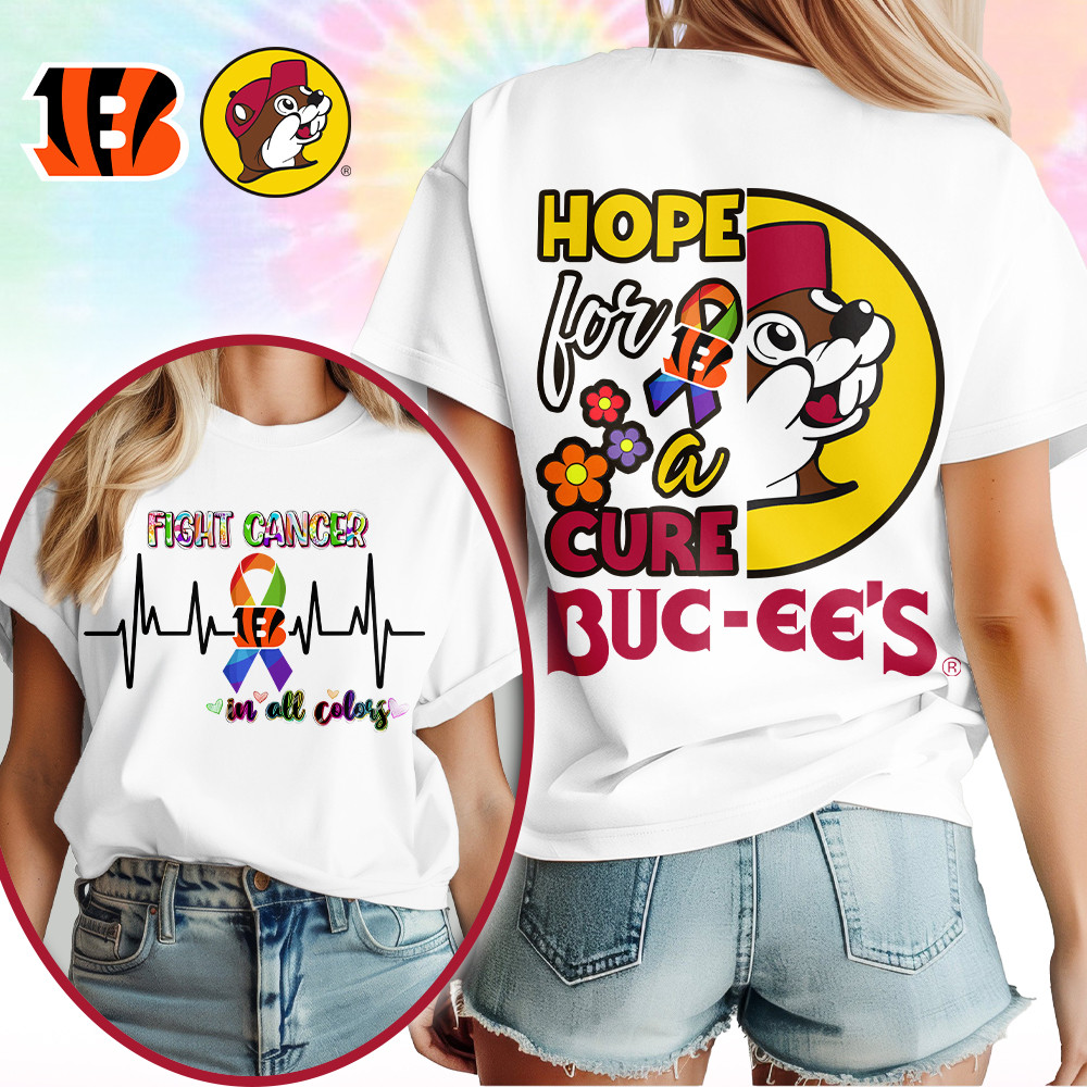 Cincinnati Bengals | Premium NFL Buc-ee Cancer Awareness Woman Shirt