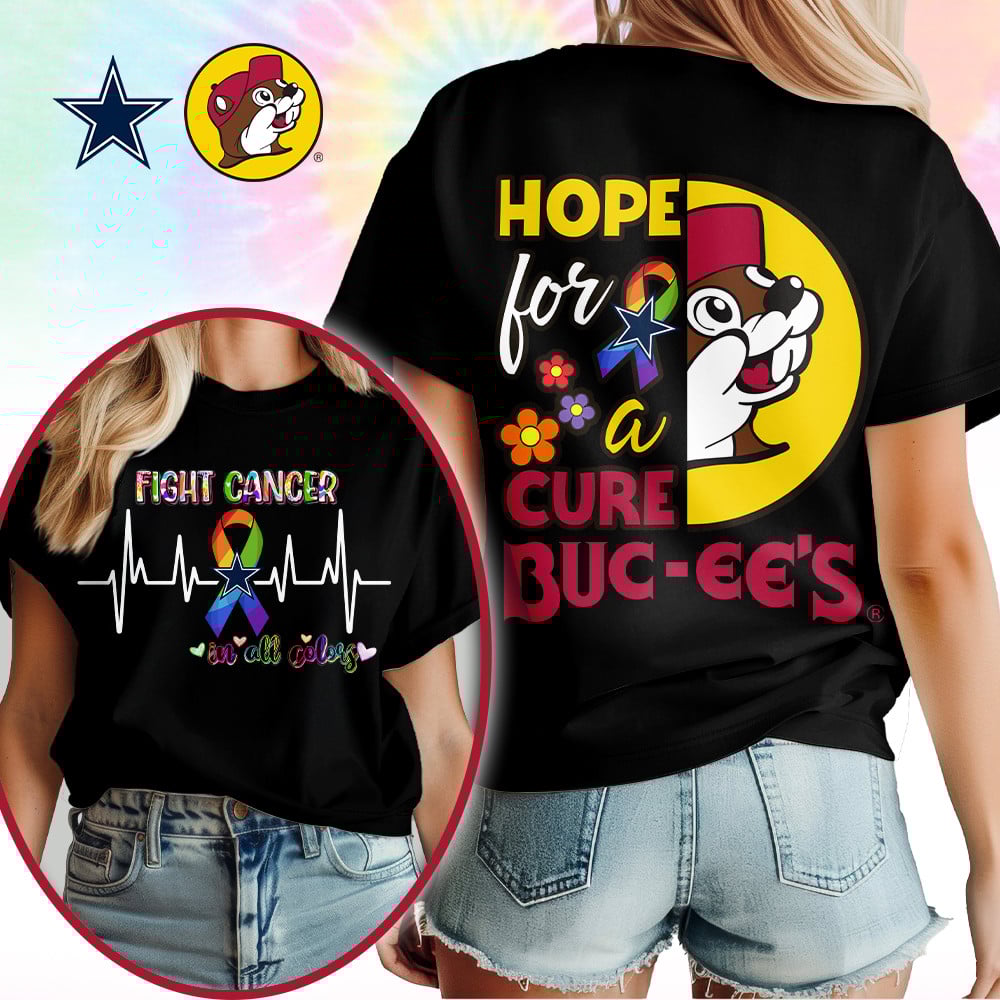 Dallas Cowboys | Premium NFL Buc-ee Cancer Awareness Woman Shirt