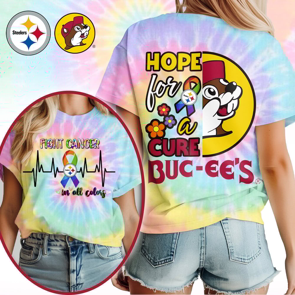 Pittsburgh Steelers | Premium NFL Buc-ee Cancer Awareness Woman Shirt