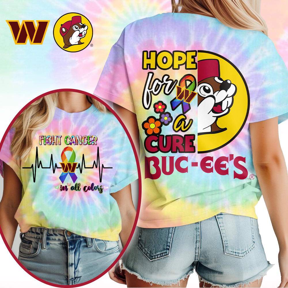Washington Commanders | Premium NFL Buc-ee Cancer Awareness Woman Shirt