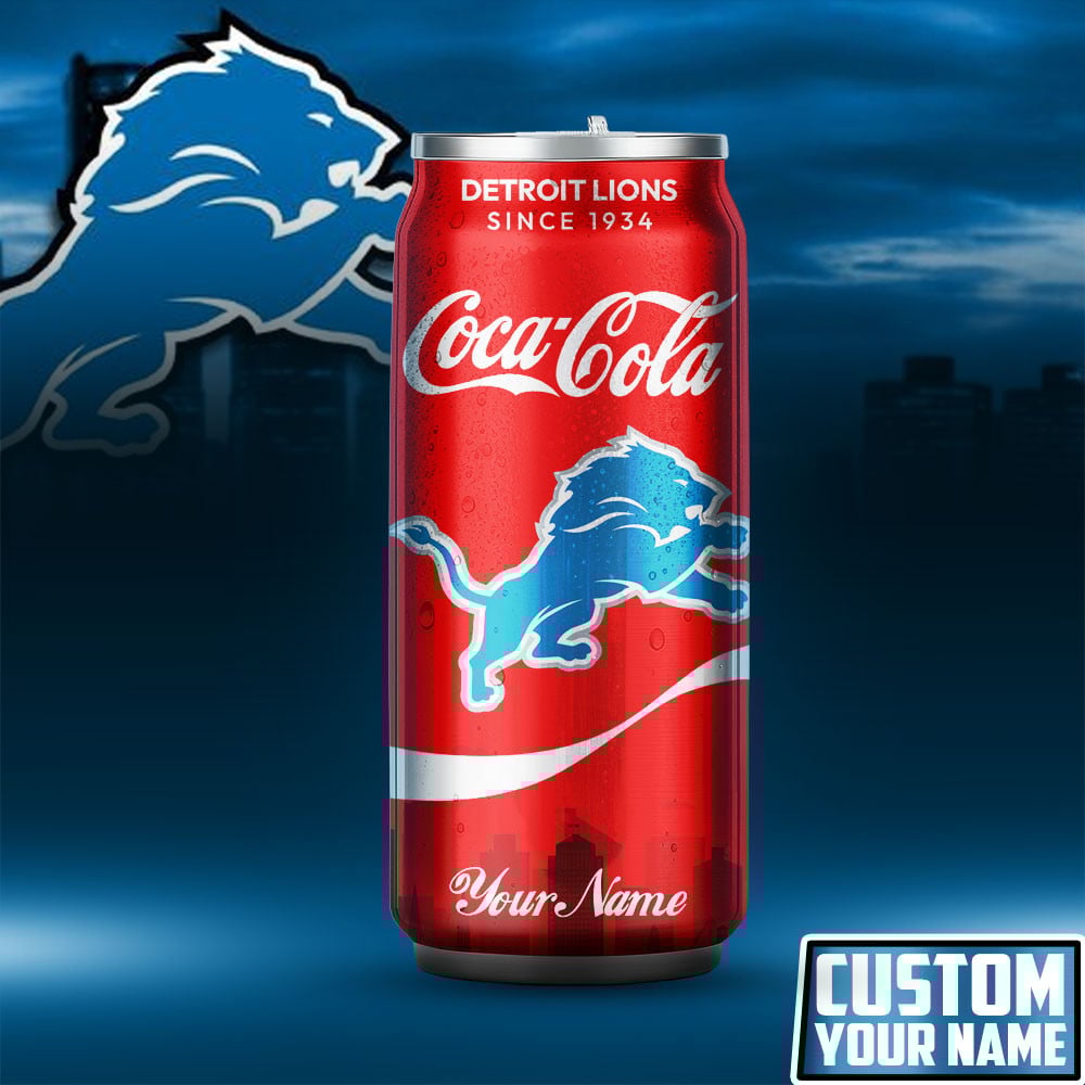 Detroit Lions | NFL Coca Cola Can Shaped Tumbler TD