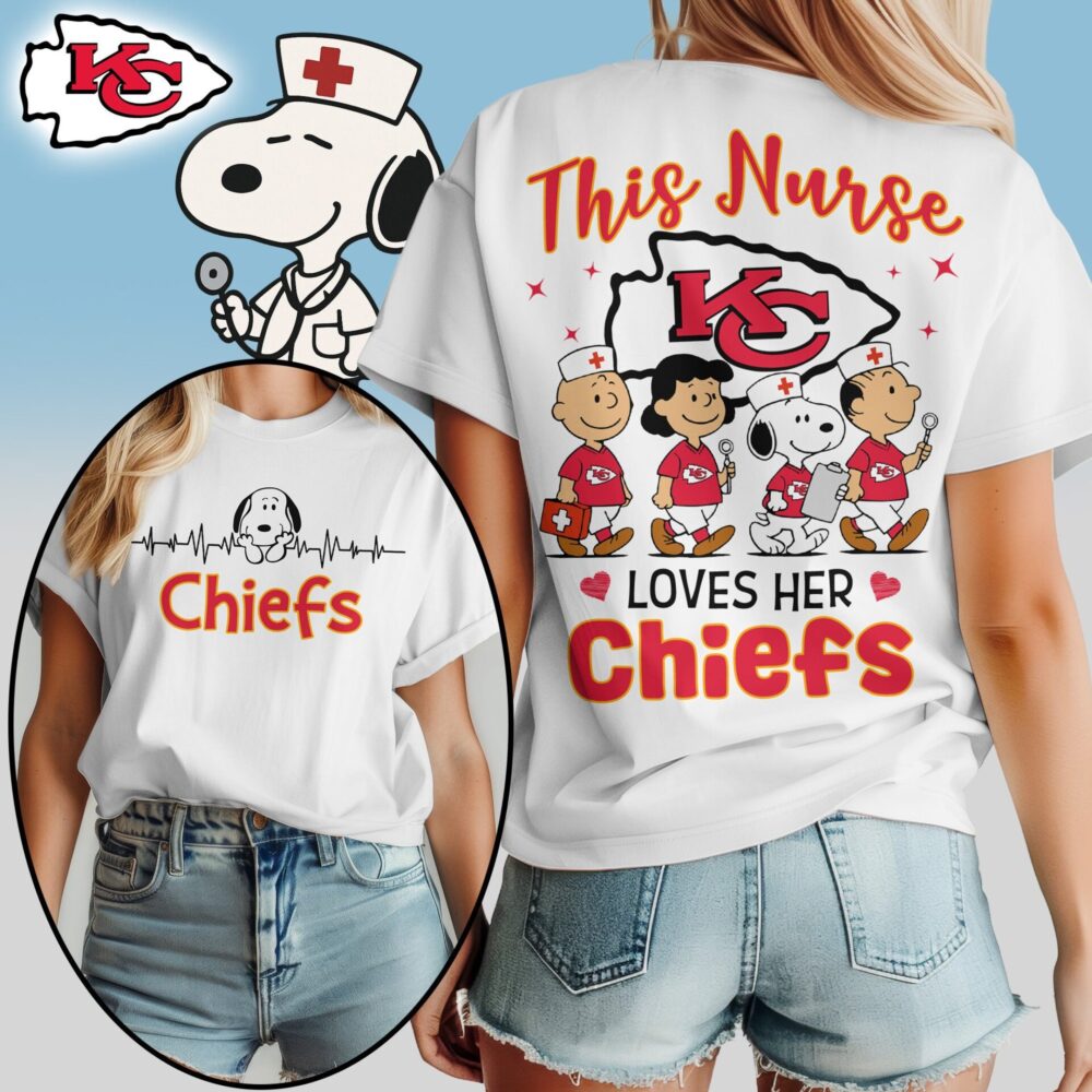 Kansas City Chiefs | Premium NFL Snoopy Nurse Appreciation Woman Shirt