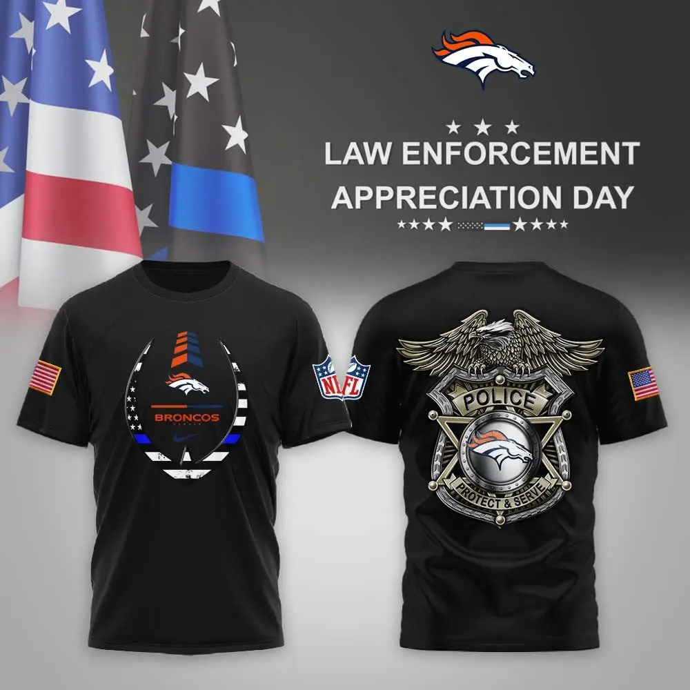 Denver Broncos | Premium NFL Law Enforcement Appreciation Day 3D Shirt MM