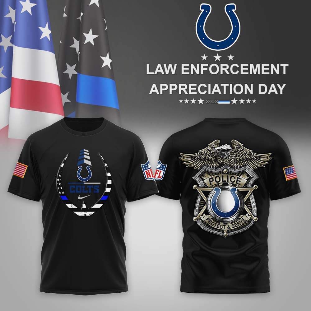 Indianapolis Colts | Premium NFL Law Enforcement Appreciation Day 3D Shirt MM