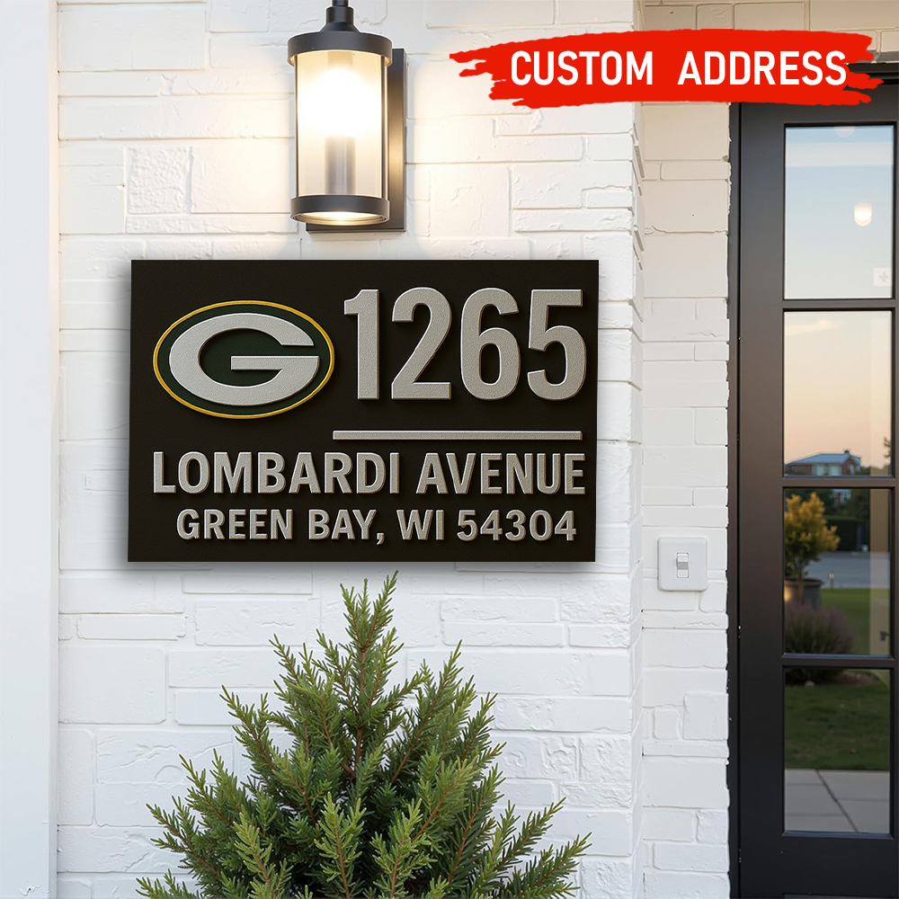 Green Bay Packers | Premium NFL Address Sign HI