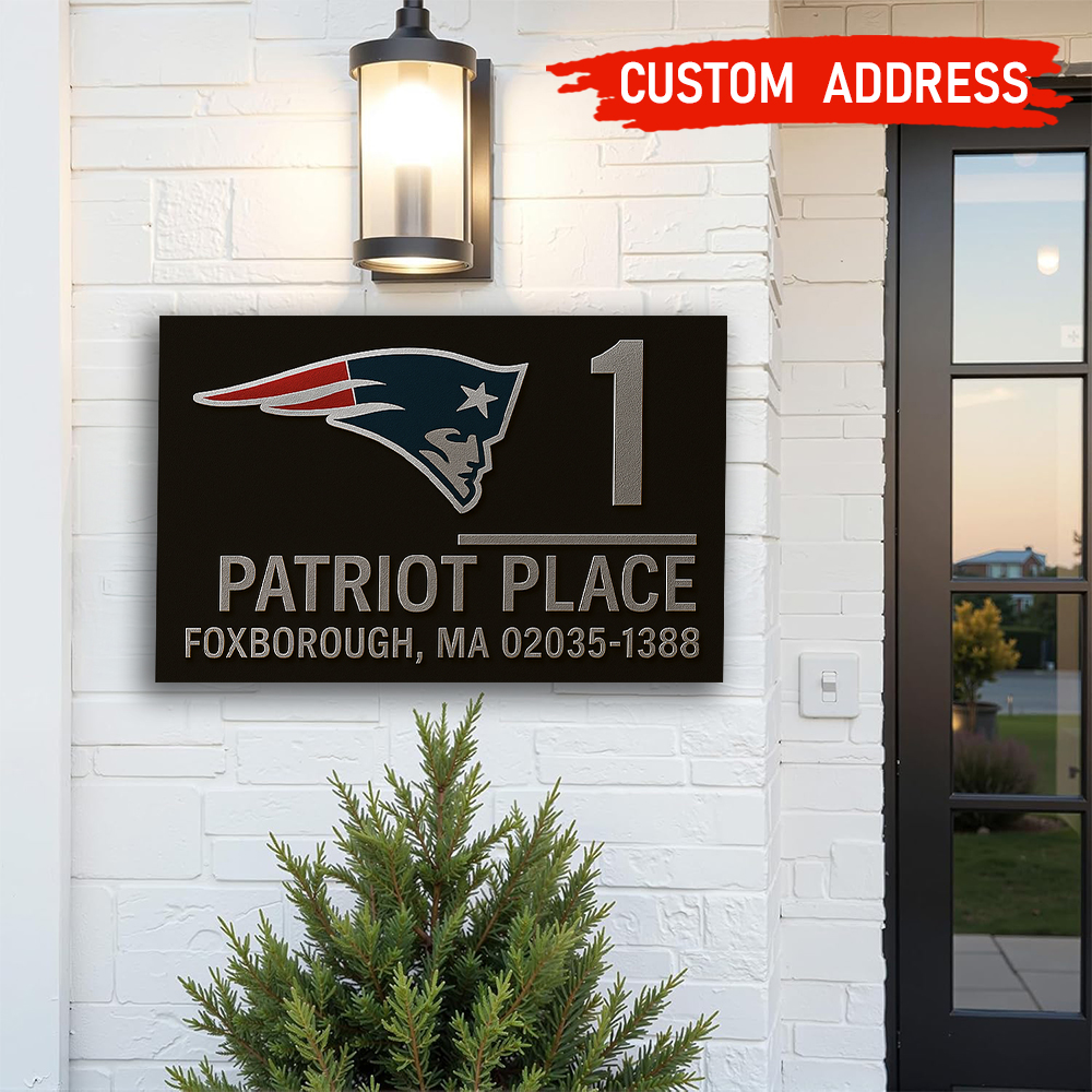 New England Patriots | Premium NFL Address Sign HI