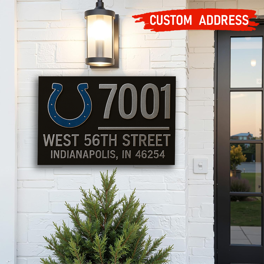 Indianapolis Colts | Premium NFL Address Sign HI