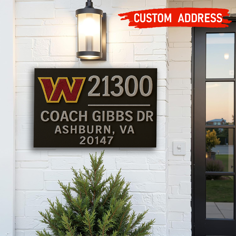 Washington Commanders | Premium NFL Address Sign HI