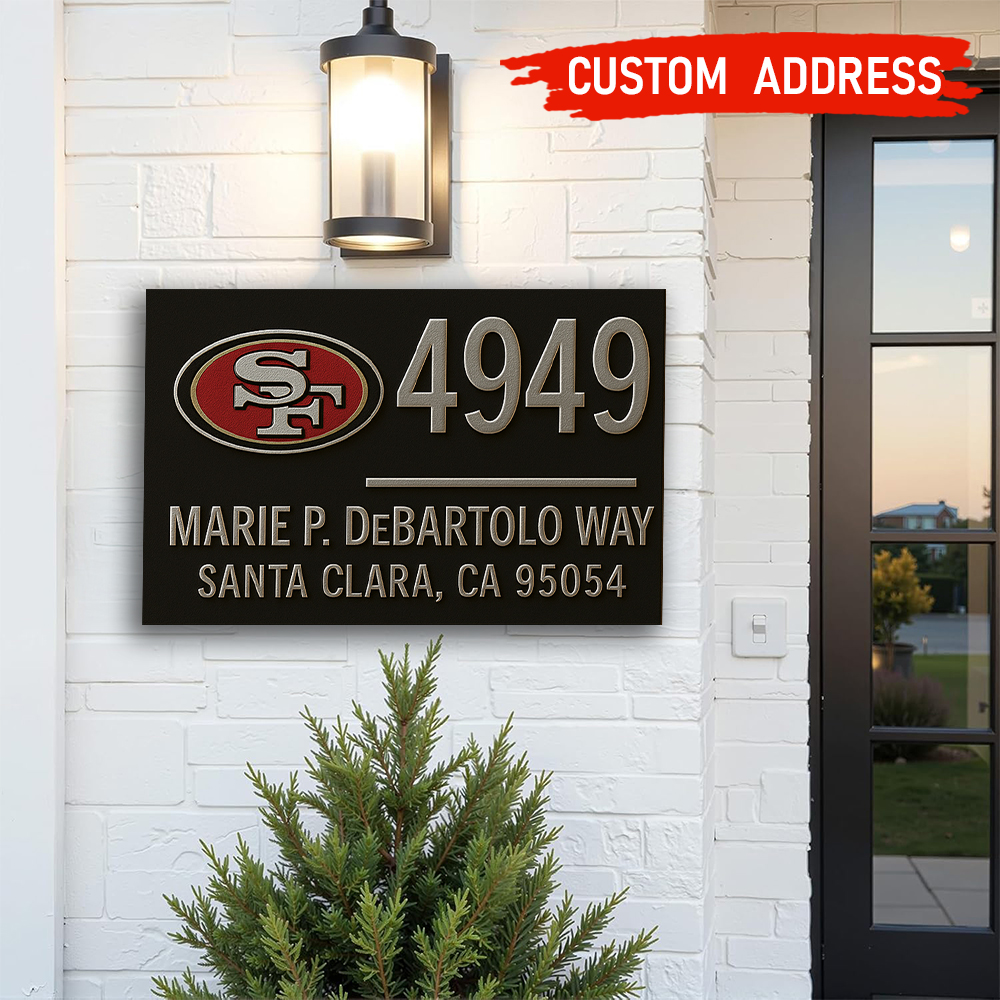 San Francisco 49ers | Premium NFL Address Sign HI