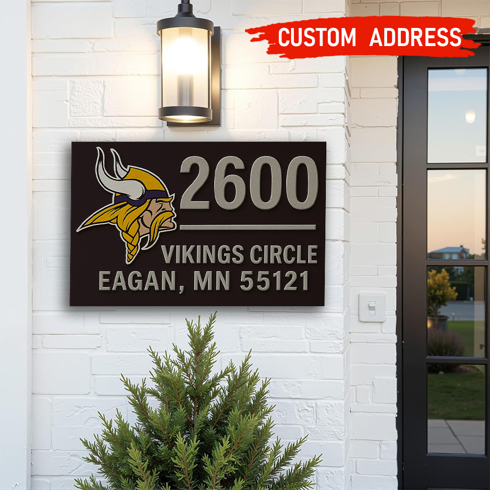 Minnesota Vikings | Premium NFL Address Sign HI